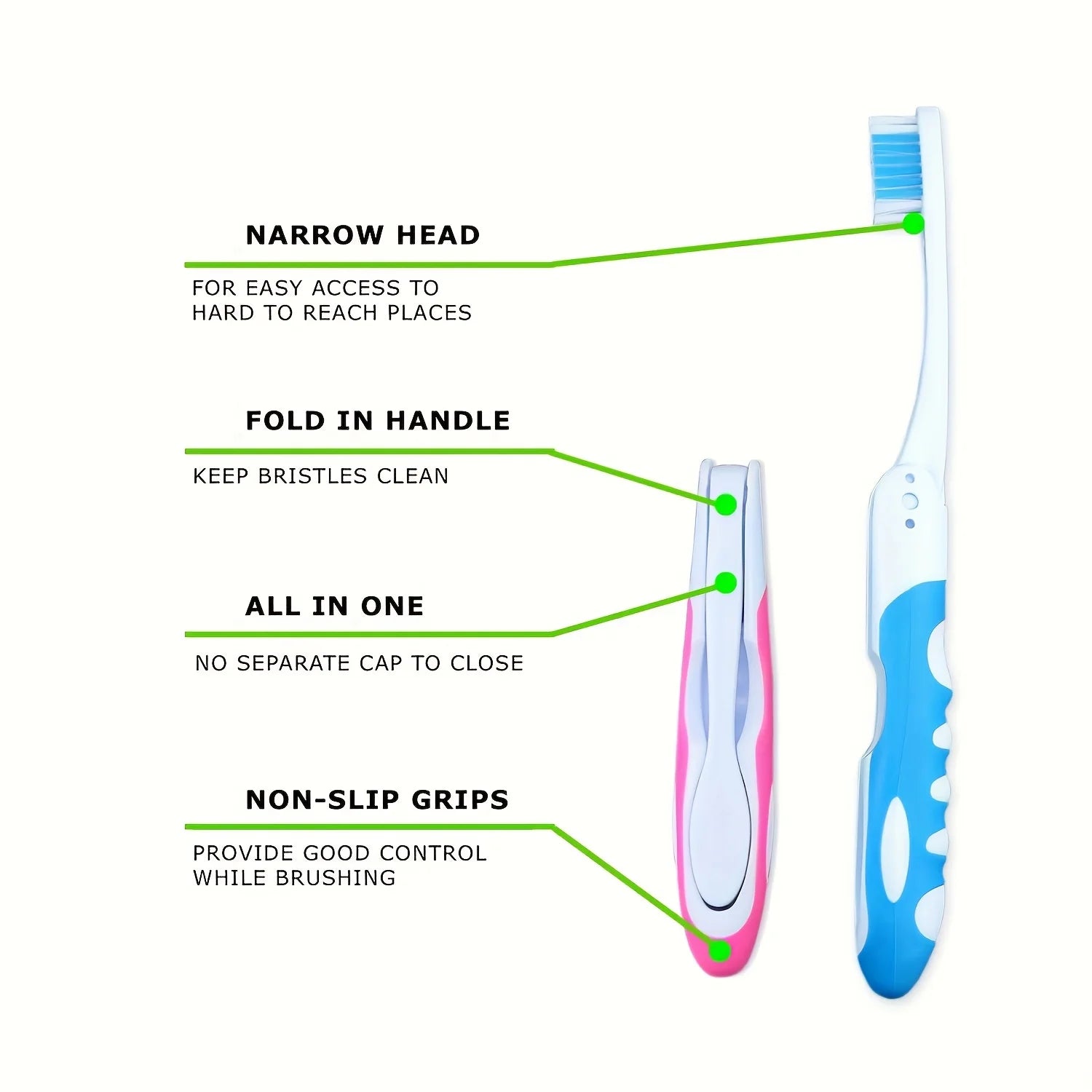 Manual Folding Travel Toothbrush